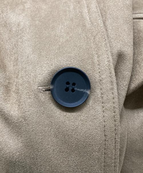 dium（-）dium (-) Fake Suede Jacket ベージュ サイズ:FREEの古着・服飾アイテム