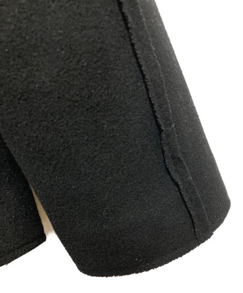 ALMOSTBLACK（オールモストブラック）ALMOSTBLACK (オールモストブラック) STUDIOUS (ステュディオス) 15TH NO COLLAR LAYERED LONG COAT ブラック サイズ:2の古着・服飾アイテム
