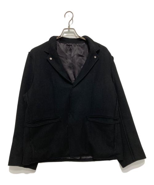 ALMOSTBLACK（オールモストブラック）ALMOSTBLACK (オールモストブラック) STUDIOUS (ステュディオス) 15TH NO COLLAR LAYERED LONG COAT ブラック サイズ:2の古着・服飾アイテム