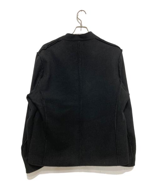 ALMOSTBLACK（オールモストブラック）ALMOSTBLACK (オールモストブラック) STUDIOUS (ステュディオス) 15TH NO COLLAR LAYERED LONG COAT ブラック サイズ:2の古着・服飾アイテム