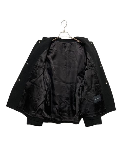 ALMOSTBLACK（オールモストブラック）ALMOSTBLACK (オールモストブラック) STUDIOUS (ステュディオス) 15TH NO COLLAR LAYERED LONG COAT ブラック サイズ:2の古着・服飾アイテム