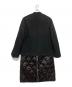 ALMOSTBLACK (オールモストブラック) STUDIOUS (ステュディオス) 15TH NO COLLAR LAYERED LONG COAT ブラック サイズ:2：20000円