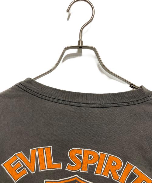 SAINT MICHAEL（セントマイケル）SAINT MICHAEL (セントマイケル) LS TEE/EVIL SPILIT/BLACK　エルエス ティー / イービル スピリット / ブラック グレー サイズ:Lの古着・服飾アイテム