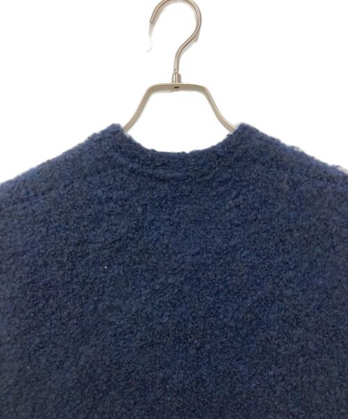 DRAWER（ドゥロワー）Drawer (ドゥロワー) ウール アルパカ ニット ロングベスト ネイビー サイズ:不明の古着・服飾アイテム