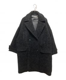 journal standard luxe（ジャーナルスタンダード ラックス）の古着「モヘヤシープ P-コート」｜ブラック