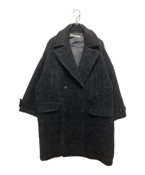 journal standard luxe（ジャーナルスタンダード ラックス）journal standard luxe (ジャーナルスタンダード ラックス) モヘヤシープ P-コート ブラック サイズ:不明の古着・服飾アイテム