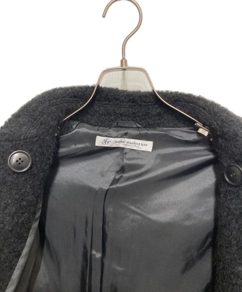 journal standard luxe（ジャーナルスタンダード ラックス）journal standard luxe (ジャーナルスタンダード ラックス) モヘヤシープ P-コート ブラック サイズ:不明の古着・服飾アイテム
