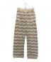 yonetomi（ヨネトミ）の古着「ZIGZAG SUKASHI KNIT PANTS　ジグザグ スカシ ニット パンツ」｜ベージュ