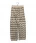yonetomi (ヨネトミ) ZIGZAG SUKASHI KNIT PANTS　ジグザグ スカシ ニット パンツ ベージュ サイズ:M：15000円
