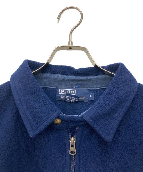 POLO RALPH LAUREN（ポロ・ラルフローレン）POLO RALPH LAUREN (ポロ・ラルフローレン) フリーススイングトップ ネイビー サイズ:Lの古着・服飾アイテム
