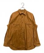 seven by sevenセブンバイセブン）の古着「Casual Tuck Shirts」｜ブラウン