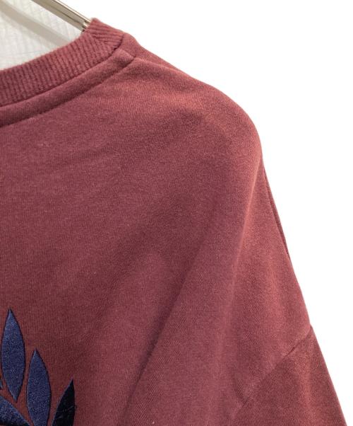 FRED PERRY（フレッドペリー）FRED PERRY (フレッドペリー) ロゴ刺繍スウェット ボルドー サイズ:XLの古着・服飾アイテム