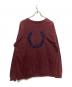 FRED PERRY (フレッドペリー) ロゴ刺繍スウェット ボルドー サイズ:XL：5000円