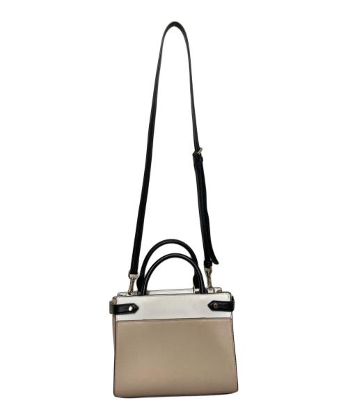 Kate Spade（ケイトスペード）Kate Spade (ケイトスペード) Stacy Colorblock Small Satchel ベージュの古着・服飾アイテム