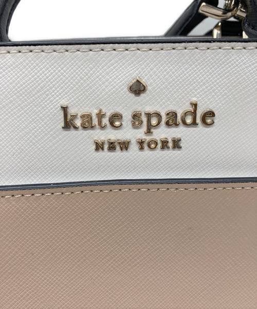 Kate Spade（ケイトスペード）Kate Spade (ケイトスペード) Stacy Colorblock Small Satchel ベージュの古着・服飾アイテム