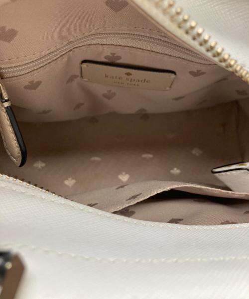 Kate Spade（ケイトスペード）Kate Spade (ケイトスペード) Stacy Colorblock Small Satchel ベージュの古着・服飾アイテム