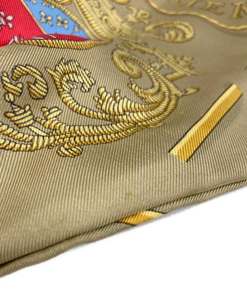 HERMES（エルメス）HERMES (エルメス) 『パリの紋章』シルクウールカットソー ベージュ サイズ:40の古着・服飾アイテム