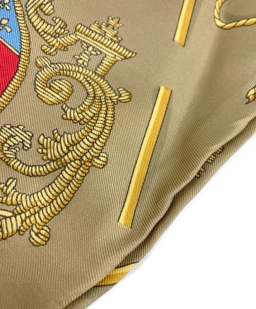 HERMES（エルメス）HERMES (エルメス) 『パリの紋章』シルクウールカットソー ベージュ サイズ:40の古着・服飾アイテム