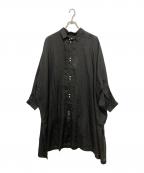5Wファイブワット）の古着「PONCHO SHIRTS　ポンチョ シャツ」｜ブラック