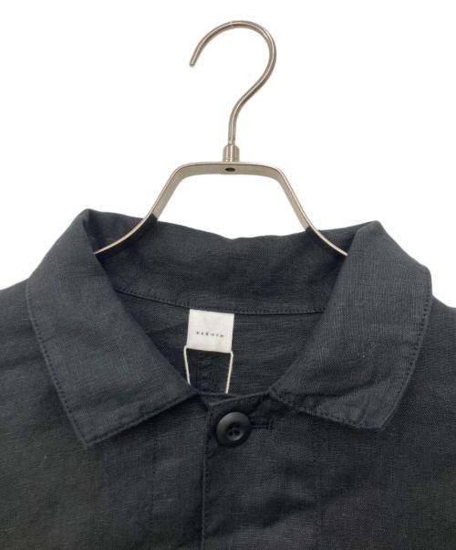KAGURE（カグレ）kagure (カグレ) 『ユニセックス』リネンカバーオール ブラック サイズ:1 未使用品の古着・服飾アイテム