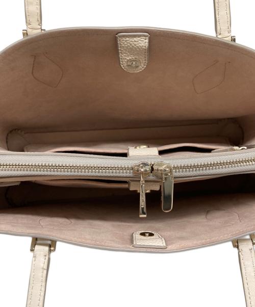 Kate Spade（ケイトスペード）Kate Spade (ケイトスペード) ジージーラージワークトート ベージュの古着・服飾アイテム