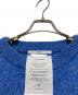 中古・古着 WHYTO (ホワイト) CURVE SLEEVE MIX KNIT ブルー サイズ:F：8000円