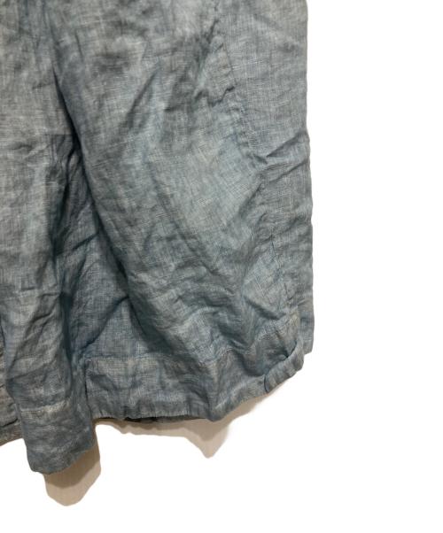 Toujours（トゥジュー）Toujours (トゥジュー) リネンカシュクールワンピース スカイブルー サイズ:2の古着・服飾アイテム