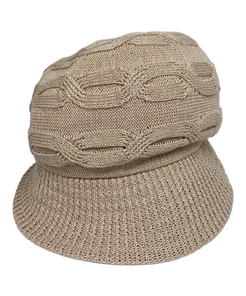 Vivienne Westwood（ヴィヴィアンウエストウッド）Vivienne Westwood (ヴィヴィアンウエストウッド) サマーニットハット ベージュ サイズ:S～Mの古着・服飾アイテム