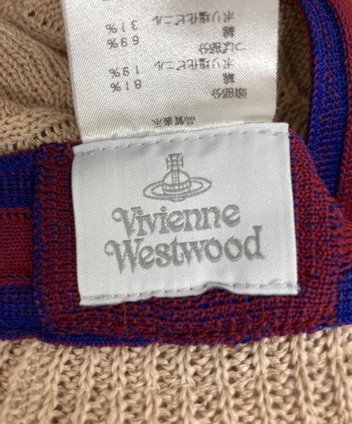 Vivienne Westwood（ヴィヴィアンウエストウッド）Vivienne Westwood (ヴィヴィアンウエストウッド) サマーニットハット ベージュ サイズ:S～Mの古着・服飾アイテム