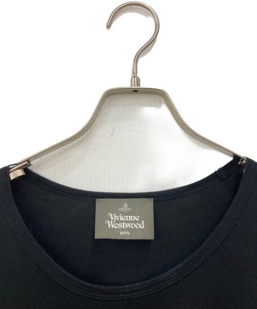 Vivienne Westwood man（ヴィヴィアン ウェストウッド マン）Vivienne Westwood man (ヴィヴィアン ウェストウッド マン) 半袖カットソー CRACKED FLORAL FRAME エレファンントTシャツ ブラック サイズ:Fの古着・服飾アイテム
