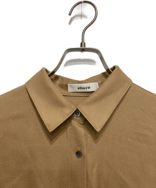 ebure（エブール）EBURE (エブール) クリアサキソニーシャツワンピース ブラウン サイズ:36の古着・服飾アイテム