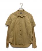 DIESELディーゼル）の古着「S-MARLEY-A フェイクレイヤードシャツ」｜ベージュ