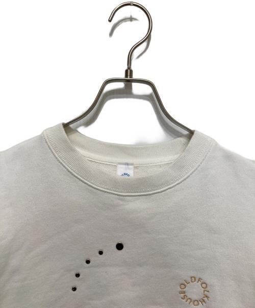 OLD FOLK HOUSE（オールドフォークハウス）old folk house (オールドフォークハウス) circle logo sweat　サークル ロゴ スウェット ホワイト サイズ:SIZE 00の古着・服飾アイテム