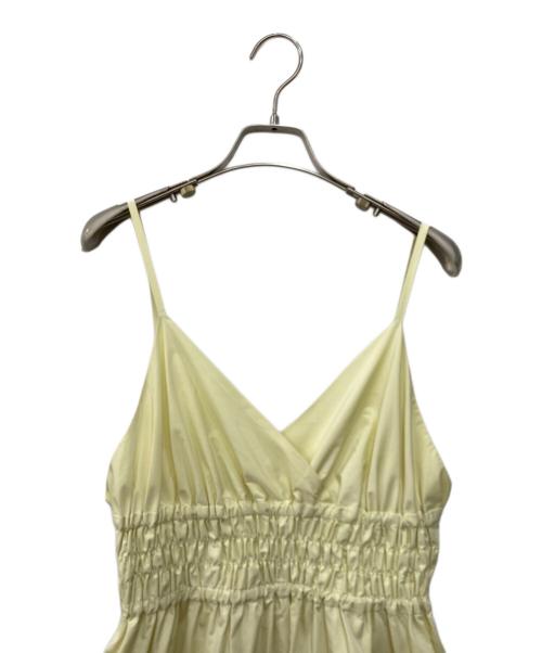 La boutique BonBon（ラブティックボンボン）La boutique BonBon (ラブティックボンボン) タフタキャミワンピース イエロー サイズ:Fの古着・服飾アイテム