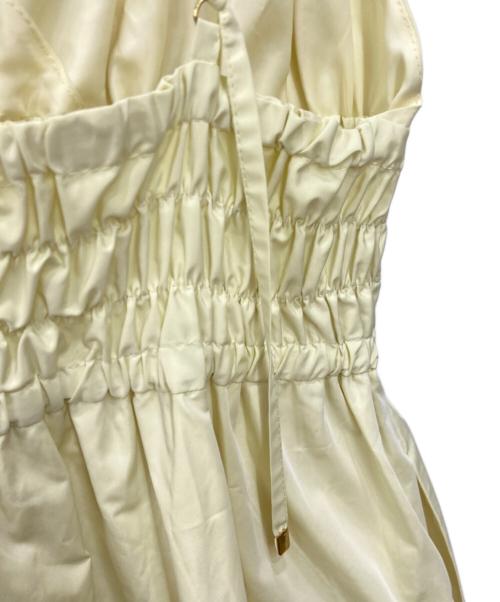 La boutique BonBon（ラブティックボンボン）La boutique BonBon (ラブティックボンボン) タフタキャミワンピース イエロー サイズ:Fの古着・服飾アイテム
