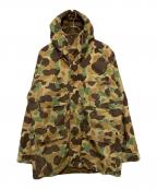 WOOLRICHウールリッチ）の古着「70’s ダックハンターカモダウンジャケット」｜ベージュ