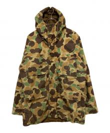 WOOLRICH（ウールリッチ）の古着「70’s ダックハンターカモダウンジャケット」｜ベージュ