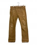 RRLダブルアールエル）の古着「DISTRESSED BROWN JEANS」｜ブラウン
