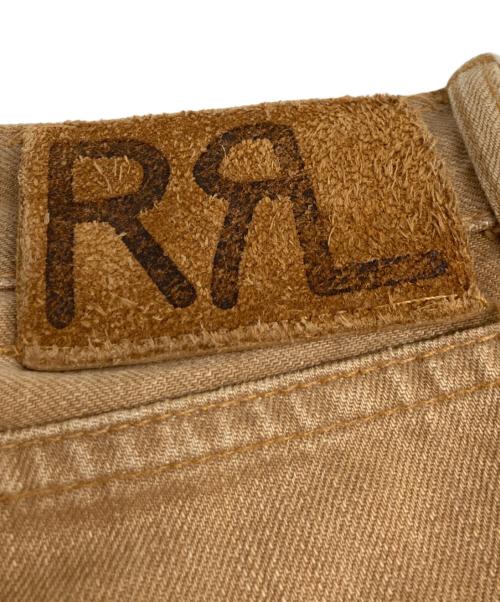 RRL（ダブルアールエル）RRL (ダブルアールエル) DISTRESSED BROWN JEANS ブラウン サイズ:35×32の古着・服飾アイテム