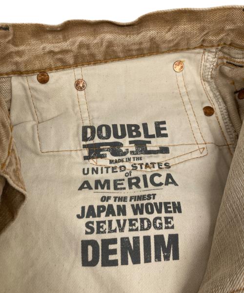 RRL（ダブルアールエル）RRL (ダブルアールエル) DISTRESSED BROWN JEANS ブラウン サイズ:35×32の古着・服飾アイテム