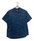 stussyステューシー）の古着「ダイス 半袖シャツ」｜ネイビー