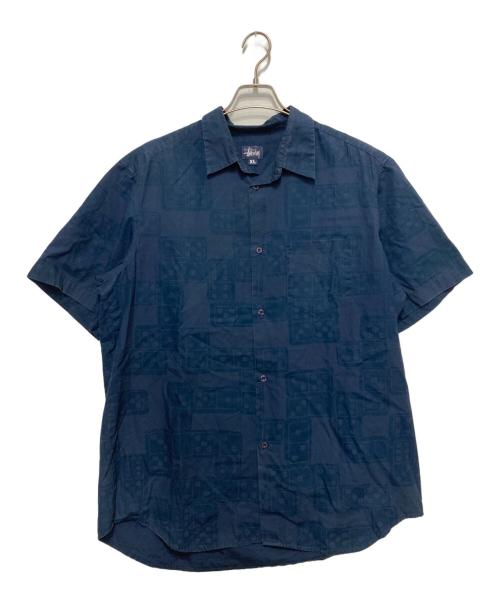 stussy（ステューシー）stussy (ステューシー) ダイス 半袖シャツ ネイビー サイズ:XLの古着・服飾アイテム
