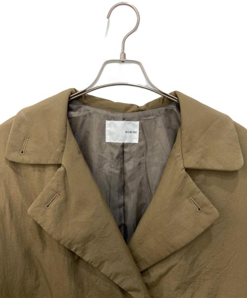 Nomine（ノミネ）Nomine (ノミネ) 3WAY中綿ロングコート ブラウン サイズ:FREEの古着・服飾アイテム