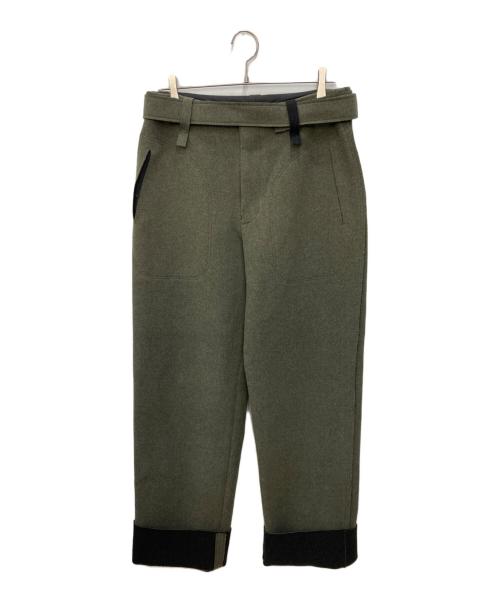 ETHOSENS（エトセンス）ETHOSENS (エトセンス) CUT OFF PANTS　カットオフ パンツ グリーン サイズ:３ 未使用品の古着・服飾アイテム