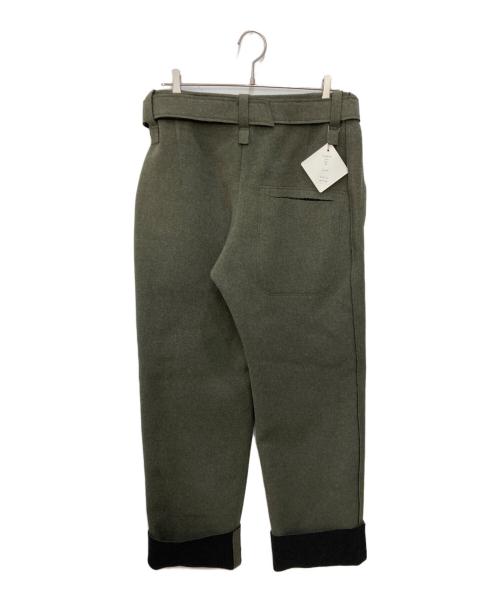 ETHOSENS（エトセンス）ETHOSENS (エトセンス) CUT OFF PANTS　カットオフ パンツ グリーン サイズ:３ 未使用品の古着・服飾アイテム