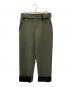 ETHOSENS（エトセンス）の古着「CUT OFF PANTS　カットオフ パンツ」｜グリーン