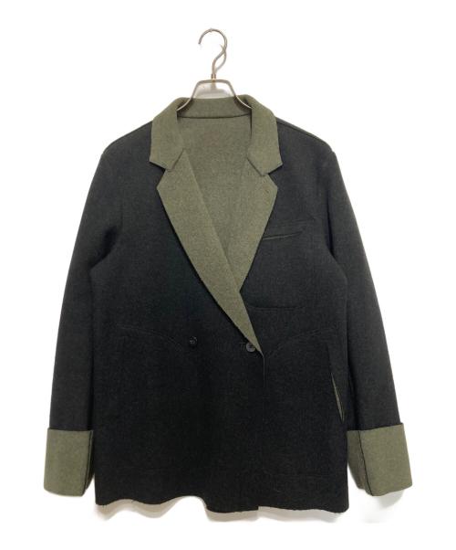 ETHOSENS（エトセンス）ETHOSENS (エトセンス) CUT OFF JACKET　カットオフジャケット グリーン サイズ:SIZE 2 未使用品の古着・服飾アイテム