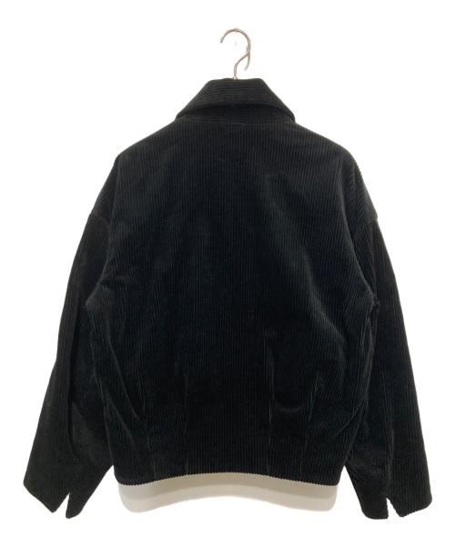 ETHOSENS（エトセンス）ETHOSENS (エトセンス) CORDUROY TUCKED VOLUME BLOUSON コーデュロイ タックド ボリューム ブルゾン ブラック サイズ:SIZE 2 未使用品の古着・服飾アイテム