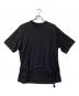 ETHOSENS（エトセンス）の古着「ストリングベルトtシャツ」｜ブラック