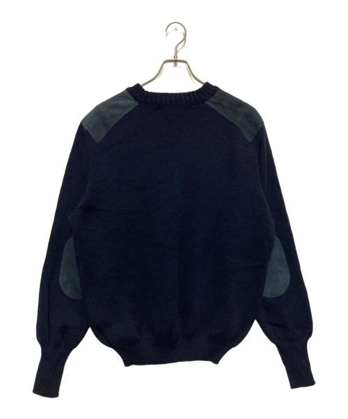 Burberry's（バーバリーズ）Burberry's (バーバリーズ) エルボパッチニット ネイビー サイズ:SIZE 42インチの古着・服飾アイテム